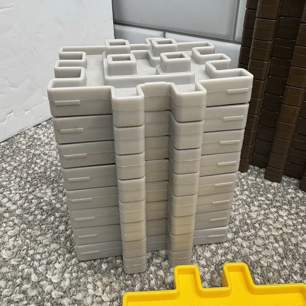 Little Tikes Waffle Blocks Building Set Over 100 Pieces Barns Houses Train Depot